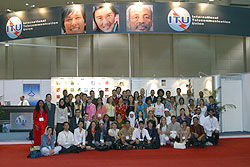 Youth Fellows at the ITU TELECOM Youth Forum Asia 2004, Busan, Korea.