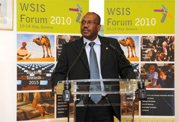 Dr Hamadoun Touré, ITU Secretary-General speaks at the WSIS Forum 2010