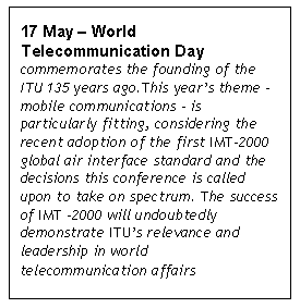 17 May - World Telecommunication Day
