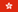 Description: A flag with a white 5-petalled flower design on solid red background
