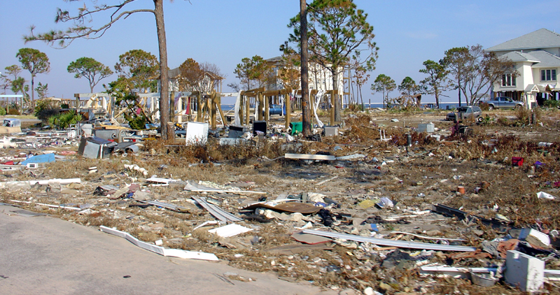 Hurricane Yvan's aftermath.