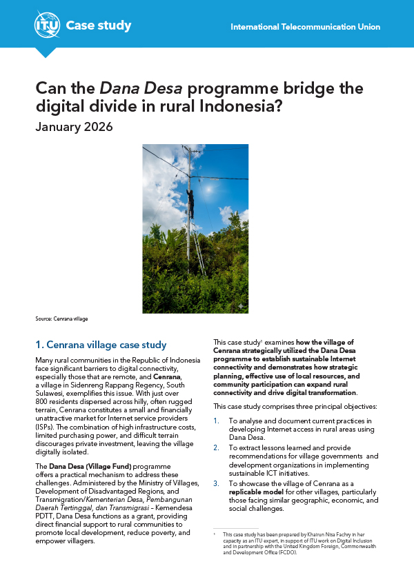 Can the Dana Desa programme bridge the digital divide in rural Indonesia?