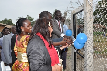 ITU and UCC officials launch the flood warning system