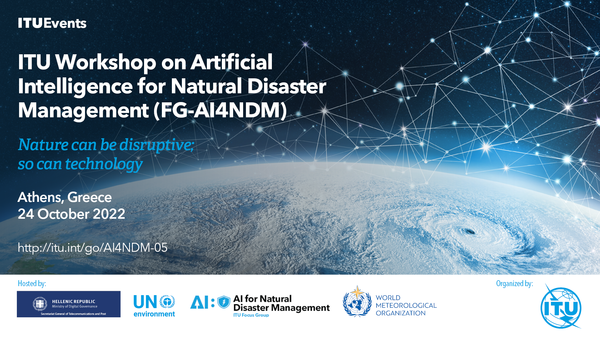 ITU /WMO/UNEP Workshop on Artificial Intelligence for Natural Disaster Management