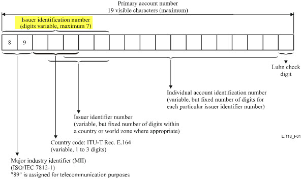 E118 IIN structure