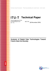 Cover Techwatch Report - Analysis of Digital Data Technologies Toward Future Data Eco-Society