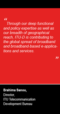 Quote from Brahima Sanou, Director ITU-D