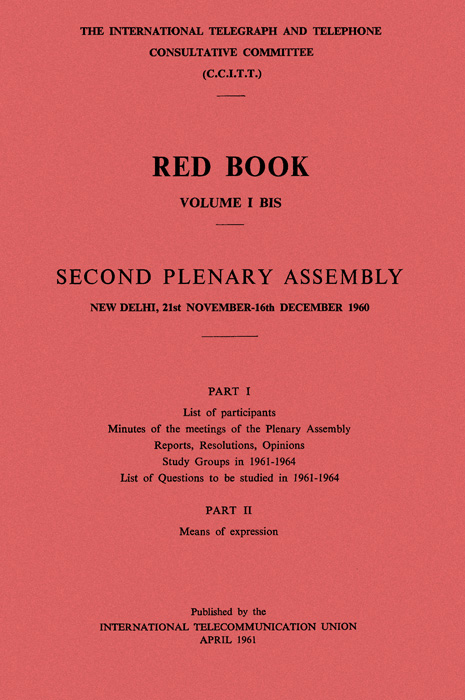 CCITT - IInd Plenary Assembly (New Delhi, 1960)
