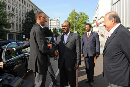 President of Rwanda, ITU Secretary-General and Mr Carlos Slim