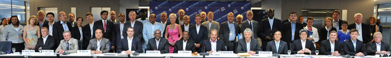 Participants at the First meeting of the Broadband Commission for Digital Development