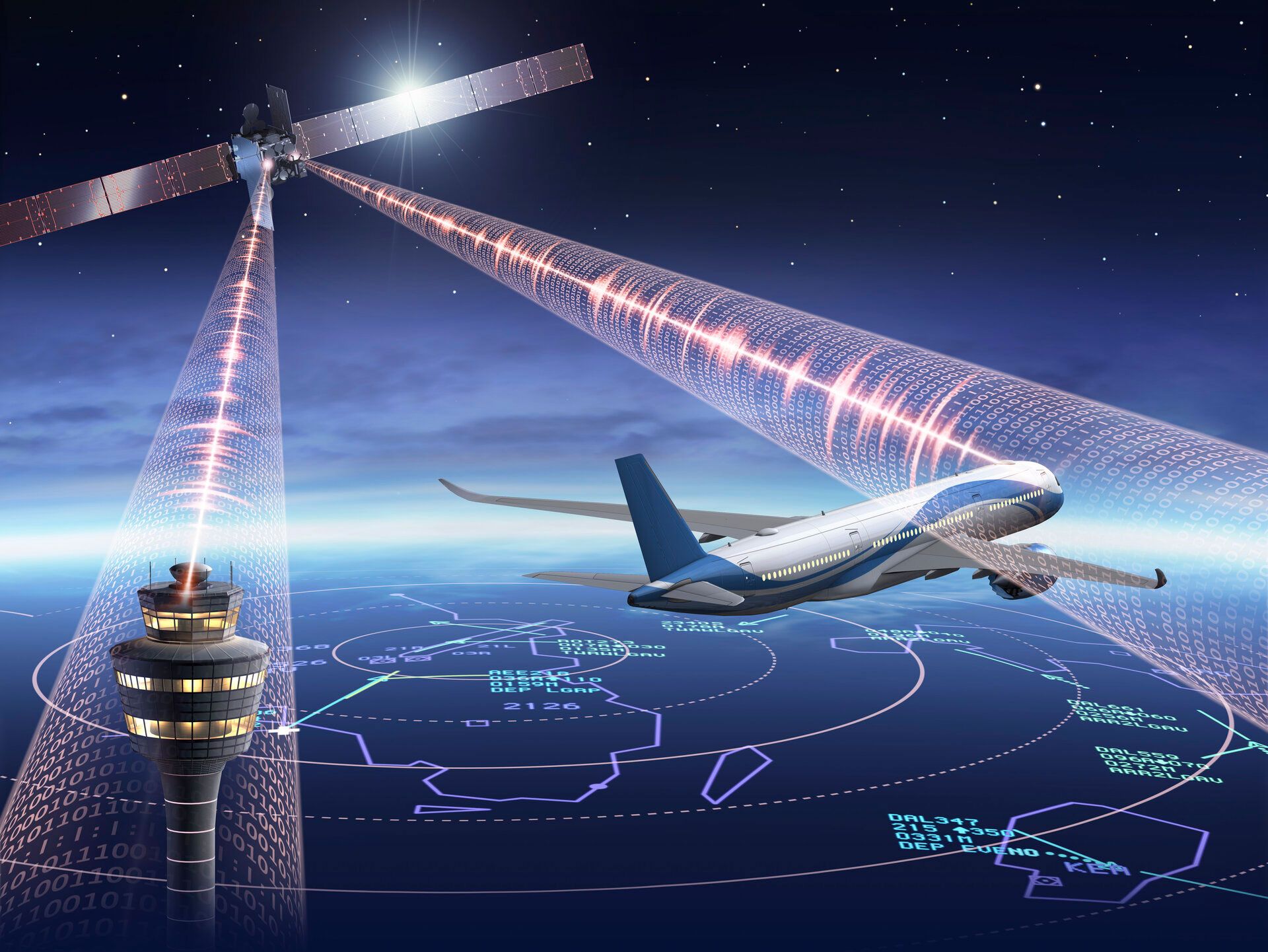 VHF communications with aircraft via aeronautical mobile satellite featured image