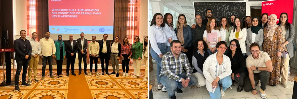 GSMA workshop, groups photos
