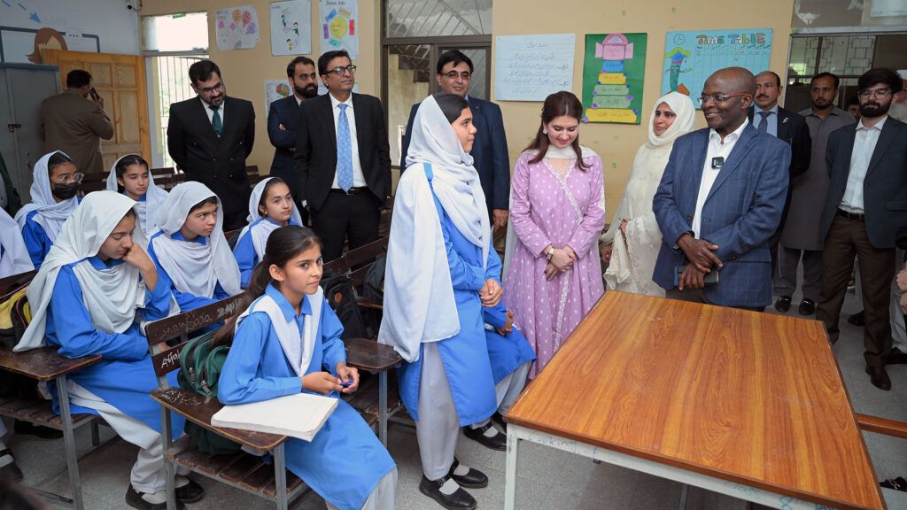 Director of Telecommunication ​Development Bureau​(ITU)  in a smart room in Gokina, Pakistan