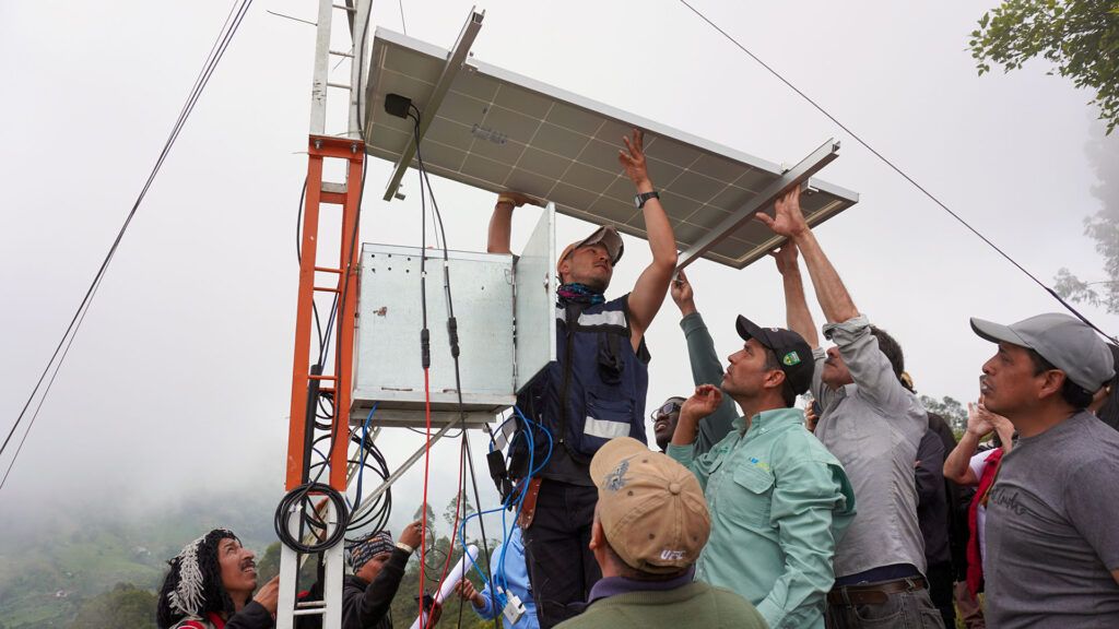 Local people built and continue managing the San Pablo Libre community network, Columbia