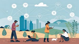 Internet use in urban and rural areas