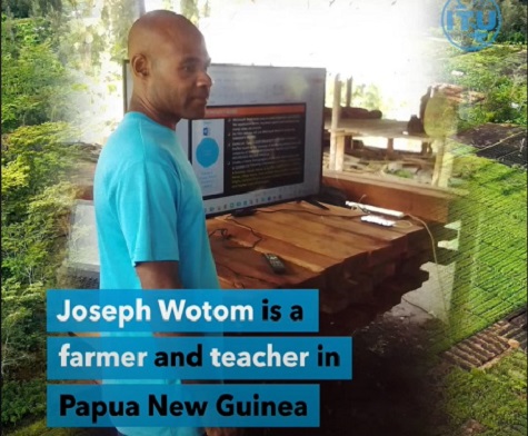 Capacitación en competencias digitales en Papúa Nueva Guinea