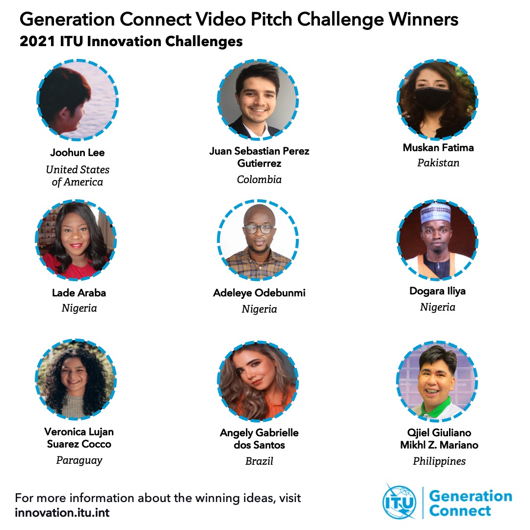 Faites connaissance avec les lauréats de l'édition 2021 du Concours de présentation de vidéos de l'initiative Generation Connect!