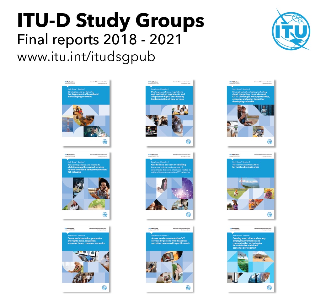 Tous les rapports finals de la Commission d'études 1 de l'UIT-D et des lignes directrices sur la modélisation des coûts sont désormais disponibles