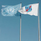 UN and ITU flags