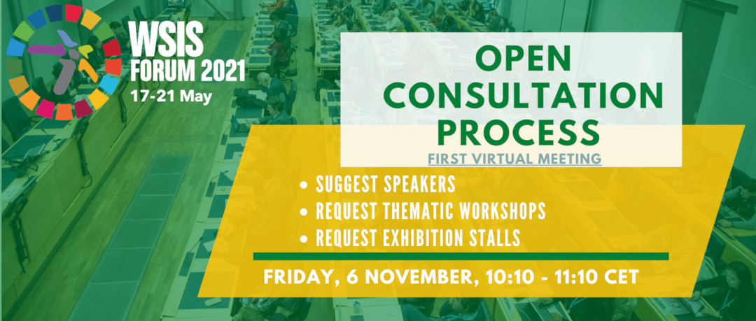WSIS Forum 2021 OCP 1st Virtual Meeting Poster