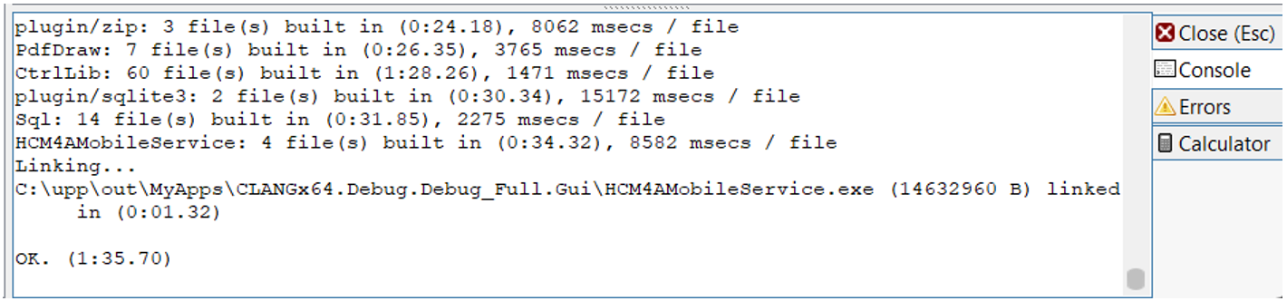 GUI Compilation Progress
