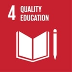 Goal 4: Ensure inclusive and equitable quality education and promote lifelong learning opportunities for all logo