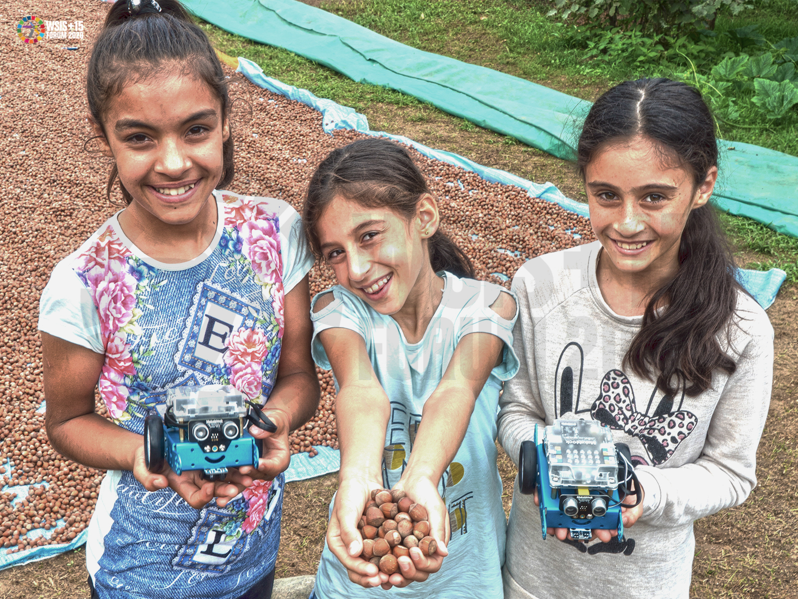 Girls of Seasonal Hazelnut Farmers learned coding for the first time