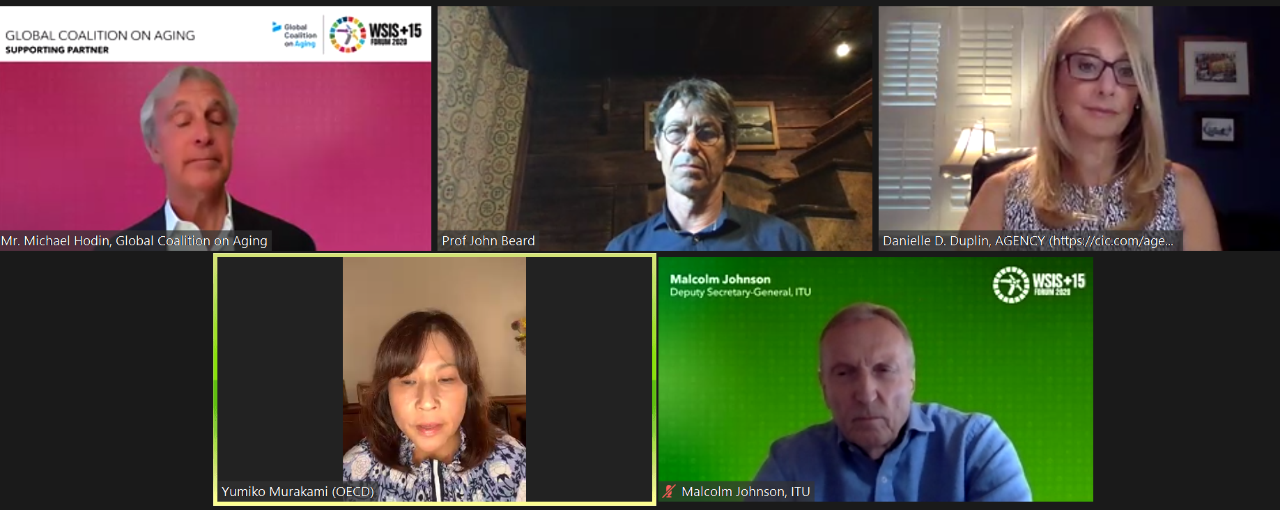 Opening of the ICTs and older persons track GCOA and ITU - Panel