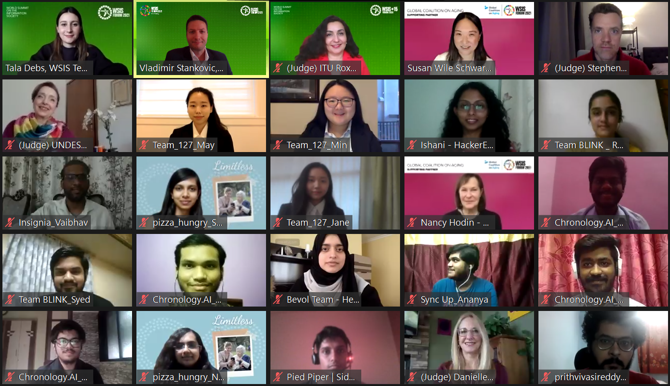 Final Pitches - WSIS Forum 2021 Hackathon: Ageing Better with ICTs (Part 2)