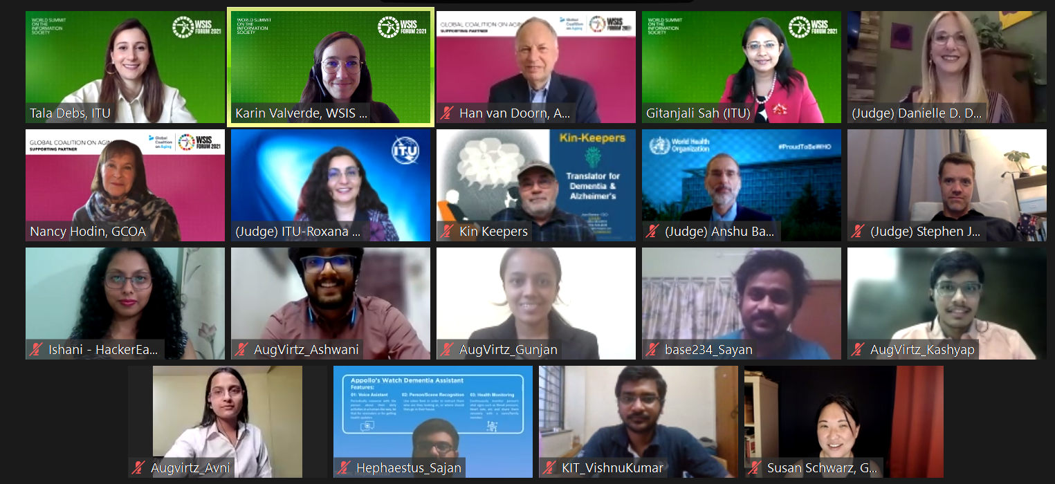 Final Pitches - WSIS Forum 2021 Hackathon: Ageing Better with ICTs (Part 1)