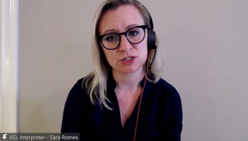 ASL Interpreter - Sara Romes