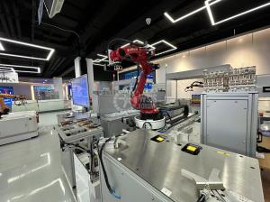Intelligent production line with robotic arm