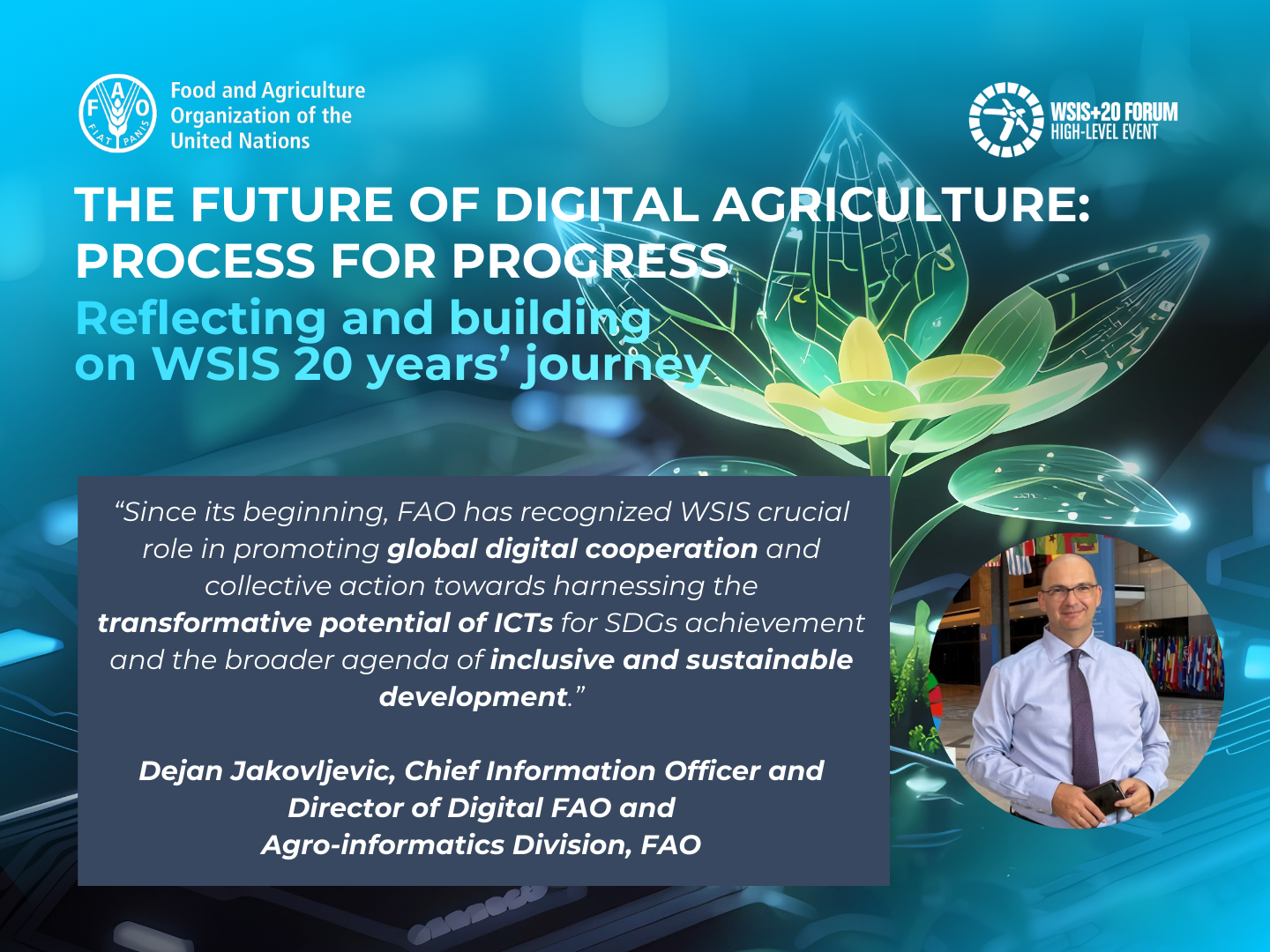 WSIS promotional quote Director Digital FAO