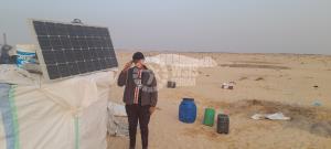 在沙漠腹地利用太阳能和技术