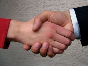 Photo: Shaking hands