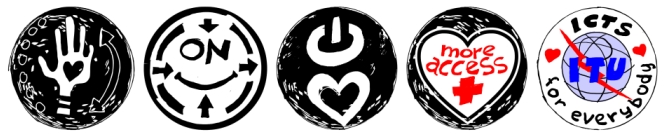 Logo of ITU activities on accessibility to ICTs