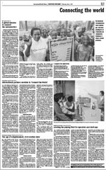 3 May 2007, International Herald Tribune supplement - Connecting the world