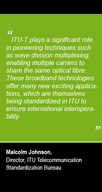 Quote from Malcolm Johnson, Director ITU-T