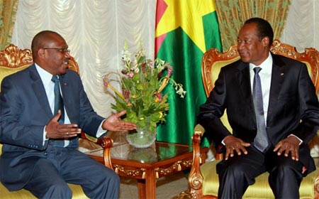 H.E. Mr. Blaise Compaoré, President of Burkina Faso and Dr Hamadoun I. Touré, ITU Secretary-General
